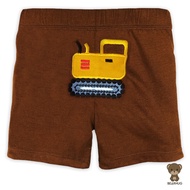 Bearhug Celana Pendek Bayi Laki-Laki XGF4 Coklat-Traktor 6-18M