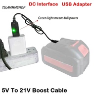 75LAMMMSHOP 21V Battery Charging Cable, Boost Conversion Dedicated 5V To 21V Boost Cable, DC Interfa