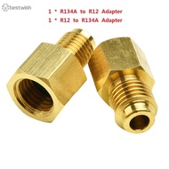 Accessories Adapter Connector Brass Gold R12 To R134a R134a To R12 New Practical