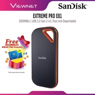 SANDISK EXTREME PRO E81 / CREATOR PRO  PORTABLE SSD 1TB / 2TB / 4TB EXTERNAL SOLID STATE DRIVE