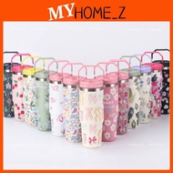 MYHZ_ 900ml Tumbler Thermos Bottle with Straw Aesthetic Tumbler Botol Air Tahan Sejuk Aquaflask Tumb