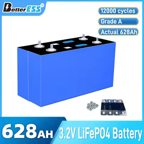 New MB56 3.2V Lifepo4 Cell Grade A 628ah Lithium Phosphate Battery 12000+ Cycles DIY 12V 48V Home En