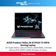 ACER Predator Helios 16 AI PH16-73-99FA Gaming Laptop - 16" OLED 240Hz/U9-275HX/32GB D5/1TB SSD/RTX5