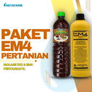 Paket EM4 PERTANIAN 1 Liter + MOLASE 1kg