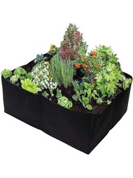 布質培養箱,種植袋,透氣花盆,矩形戶外園藝種植容器,可種植蔬菜,馬鈴薯和花卉