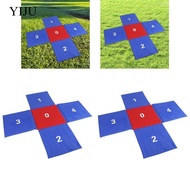 YIJU Kids Jumping Pad Cross Shaped Gift for School Team Building Games Team Race