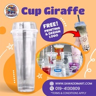 Cup Giraffe Viral 22oz/28oz(WITH FREE STICKER LOGO)