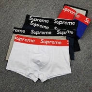 🔥พร้องส่ง🔥กางเกงชาย supreme บ็อกเซอร์ boxer (สีละแบบตามภาพ) ยืดได้ ใส่สบาย