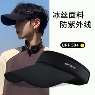 Ice Silk Cap Summer Sunscreen Sunshade Anti-Ultraviolet UV Sun Hat Outdoor All-Match Casual Breathab