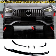 A Set Car Front Bumper Splitter Lip Spoiler Diffuser Body Kit for Mercedes Benz 2020-2023 GLA H247 G