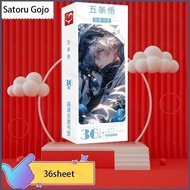 36PCS/Set Jujutsu Kaisen Satoru Gojo bookmarks Anime Manga Peripheral Cards Photo Card HD Bookmarks 