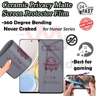 Honor 600/X5d Plus/Play10/X7d/X6c/400 lite/X8c/X7c/200 Gaming Ceramic Matte Privacy Anti Spy Flim
