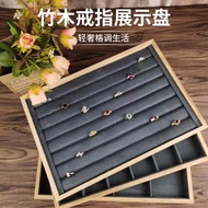 Bamboo Wood Ring Tray Jewelry Display Tray Ring Storage Tray Earrings Earrings Tray Jewelry Tray Bra