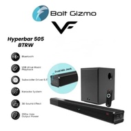 VF Hyperbar 505 BTRW 2024 Wireless Soundbar Wireless Subwoofer 2.1 Karaoke System Microphone Soundba