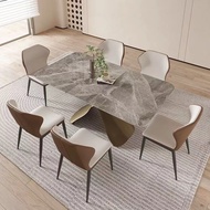 Marble dining table liftable table extendable storage table coffee table chair set dining table