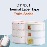 NiimBot D11/D61 Thermal Label Printer's Consumable Theme Design Label Sticker Tape Roll