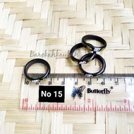 Black carved ring size 15 original kaokah kokka