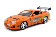Jada Toys Fast & Furious 1:24 Brian's Toyota Supra Die-cast Car, toys for kids and adults, Orange (9