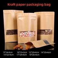 50pcs Kraft Paper Zip Lock Bag/Kraft Paper Zipper Bag/Goodies Bag Kraft/Kraft Paper zip lock bag win