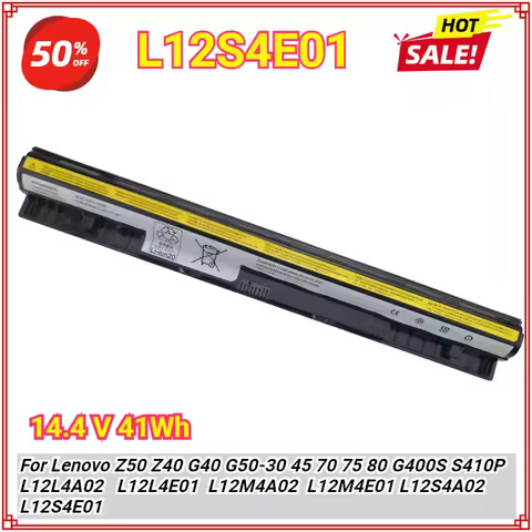 L12S4E01 G400S Laptop Battery for Lenovo G50 G50-30 G50-45 G50-80 G50-70 S410P G500S Z710 L12L4E01 Z