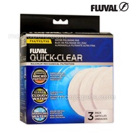 Fluval Quick-Clear FX4 / FX5 / FX6 Water Polishing Pad - 3 Pack Aquarium Filter