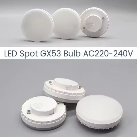 1-10pcs GX53 LED Bulb 5W 7W 9W 12W 15W 220V Reflector Disc Frosted Puck Light Cool Lighting 6000k Le