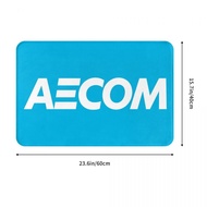 AECOM Logo Bathroom Flannel Floor Mat Toilet Toilet Anti-slip Foot Mat Coffee Table Door Absorbent F