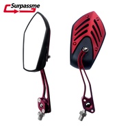 1 Pair Universal Motorcycle Rearview Mirrors Adjustable Side Rear View Mirror For Scooter E-bike Dirt Bike Motorbike Accessories