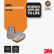 3M PROTECTIVE EQUIPMENT | 6051 3M GAS & VAPOUR FILTER | COMPATIBLE WITH 3M 6000 SERIES
