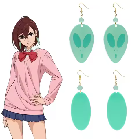 Anime DAN DA DAN Ayase Momo Same Style Pendant Earrings Cosplay Accessories Props Men And Women Earr