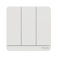 Schneider Electric AvatarOn 3 Gang 1 Way Flush Switch Wall Light Control 16AX 250V White Matte Finis