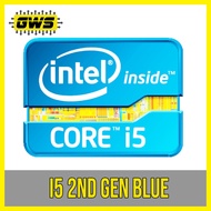 Original Intel I5 2ND GEN BLUE Logo Stickers for Laptop/Desktop