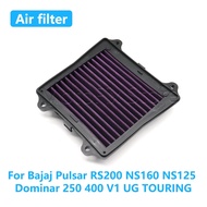 High Flow Air Filter Intake Cleaner for Bajaj Pulsar RS200 Motorcycle Accessories Penapis Udara Alir