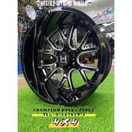 *SET*HOSTILE  Gloss Black Milling 9910X 20x12 ET-44 6H139.7 CB106.1  Sport Rim for 4x4 with (4pcs)