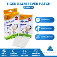 Tiger Balm Fever Patch (1 box / 6 pieces) Relieve Pain and Discomfort Long Lasting Relief Gentle on 