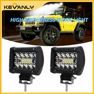 KEVANLY 2pcs LED Work Light Flood Spot Combo Off-road Driving Fog Lamp for Boat SUV Motorcycle headl