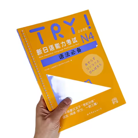 1 Book Try! New Japanese Language Proficiency Test N1/2/3/4/5 Grammar Essential Jlpt Preparation Boo