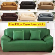1/2/3/4 Seater sofa cover Regular &amp;L Shape Stretchable Elastic Sofa Cover Setji