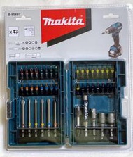 [現貨]Makita 牧田 彩色批頭組 起子頭組 電動工具配件 43件組 六角頭 B-55697