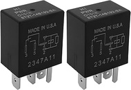 Micro Traders 2Pcs 5Pins Automotive Hi PWR Relay 8T2T-14B192-BA 12VDC 30A Compatible with FoMoCo Car