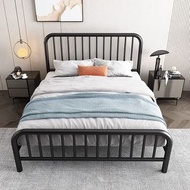 Black 龍骨鐵床床架 Metal Bed Frame 鐵床 午休床 單人床 雙人床 鐵藝 床架 摺床 冇床褥 三色可選 全新包送貨