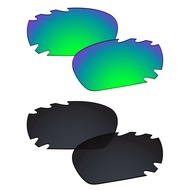 2 Pairs Polarized Replacement Lenses Compatible with Oakley Jawbone Vented OO9171 62mm Sunglasses An