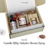 smells so good เซ็ทของขวัญปีใหม่ เทียนหอม ยาดม room spray