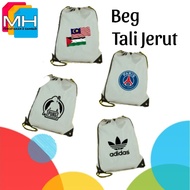 Beg Tali Jerut Logo, Gambar, Nama Sendiri/Drawstring Backpack