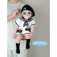 Baby Jumpsuit Baby Western Style Small Clothes Super Cute Cute Cute Baby Boy Jumpsuit Clothes Little