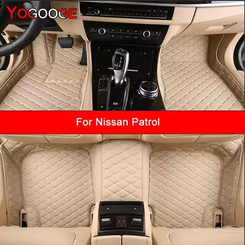 YOGOOGE Custom Car Floor Mats For Nissan Patrol Y61 Y62 Y63 Armada Auto Carpets Foot Coche Accessori