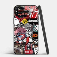 GK-27 Fashion Rock Band Glass Casing for Xiaomi Redmi Note poco 14R A4 9i C75 14C 7 9A A3 Pro 5G