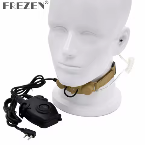 Z Tactical Throat Mic Z003 Headset with Peltor PTT for Kenwood Two Way Radio BaoFeng UV-5R GT-3 UV-5