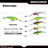 Lure Black Rabbit Minni Diver 58F Floating Minnow Deep