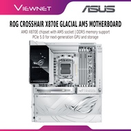 ASUS ROG Crosshair X870E Glacial AM5 Motherboard | AMD X870E | DDR5 PCIe 5.0 WiFi 7 | USB4
